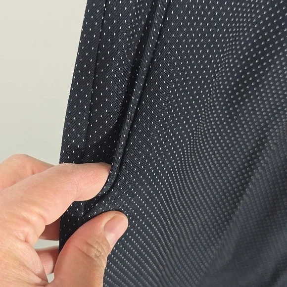 {New York & Co.} Womens Black Polka Dot Mid Rise Dress Pants - Size 10 - Picture 6 of 13